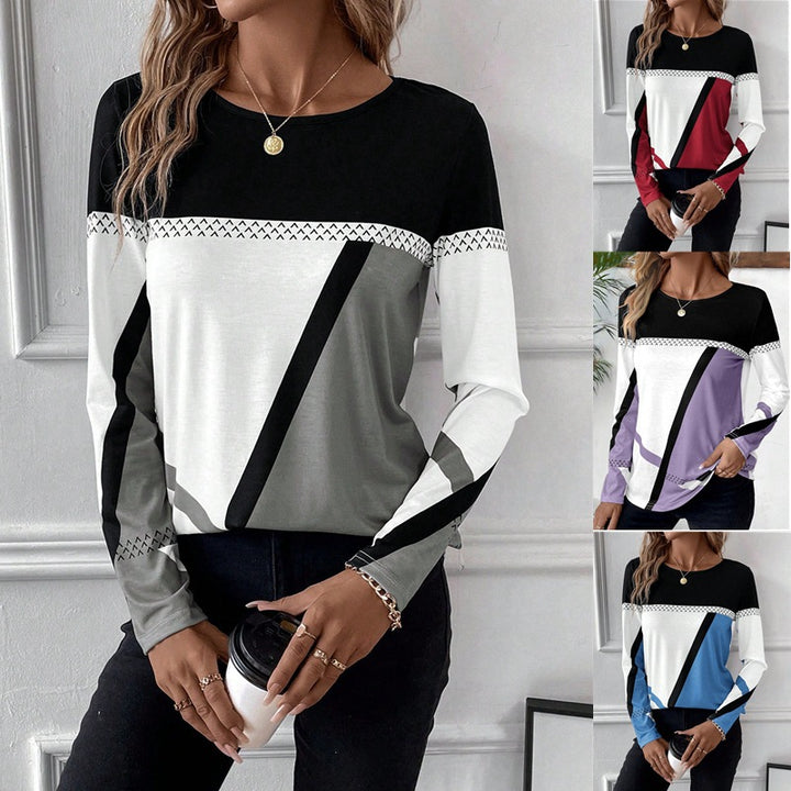 Trendy long sleeve shirt for women with graphic pattern Lune London