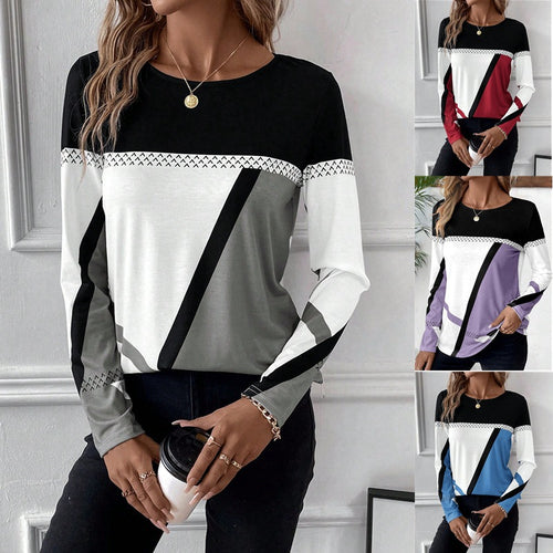 Trendy long sleeve shirt for women with graphic pattern Lune London
