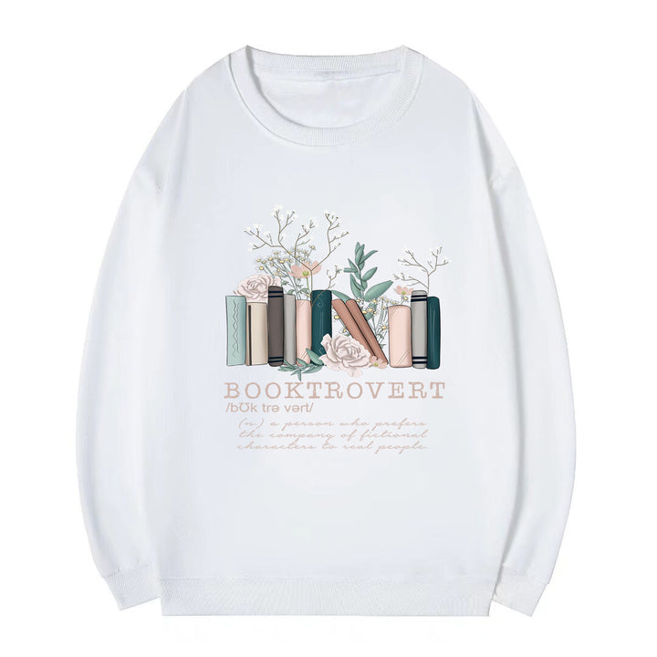 Sweat-shirt pour femmes avec un design de livre ludique et une lettering inspirante Chic & Stil