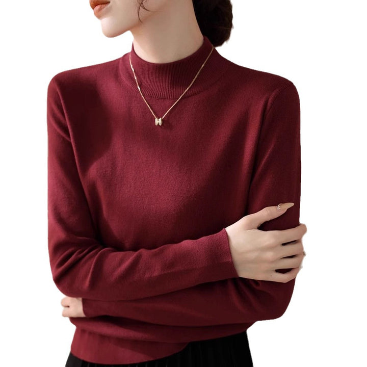 Pull élégant à col roulé pour femmes en mélange de coton de haute qualité Chic & Stil