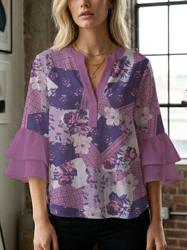 Ladies blouse with beautiful floral design Lune London