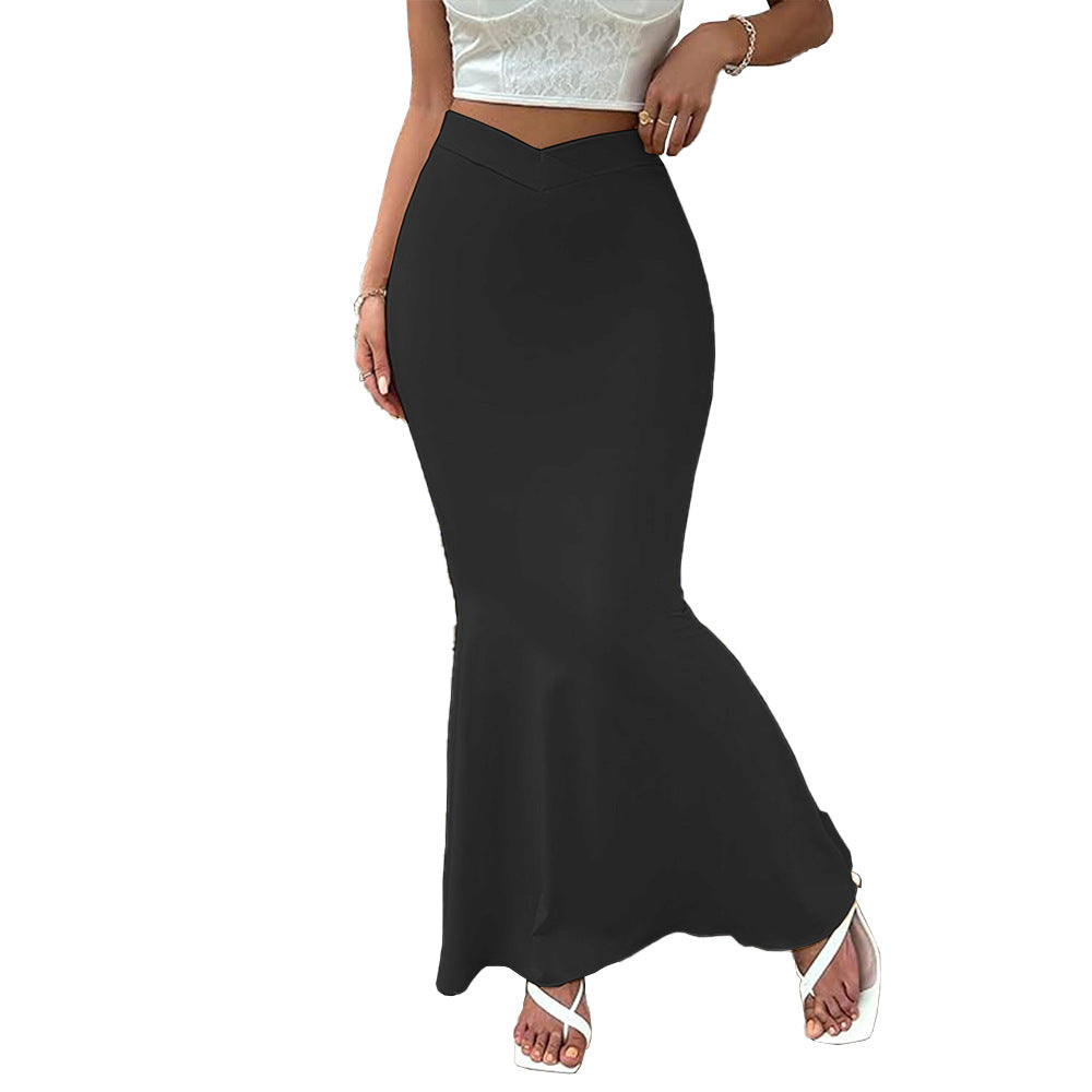 Jupe à traîne pour femmes avec taille haute et coupe ajustée Chic & Stil