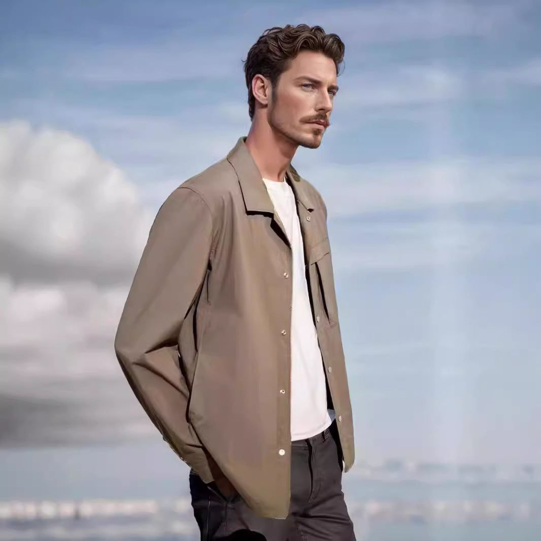 Men's technical leisure jacket with practical pockets and lightweight material Lune London