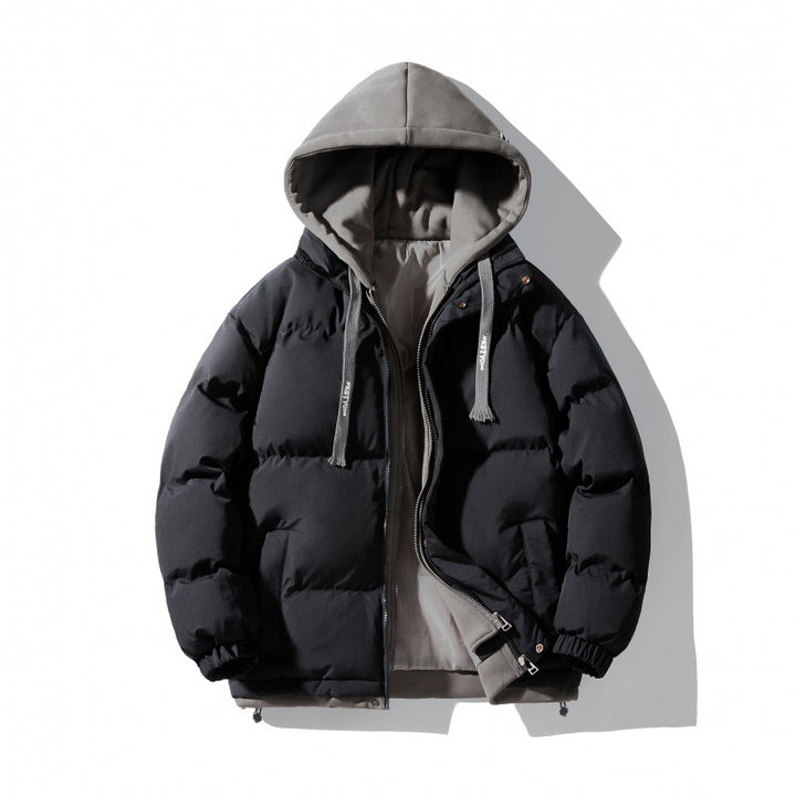 Elegant women's padded down jacket with removable hood Lune London