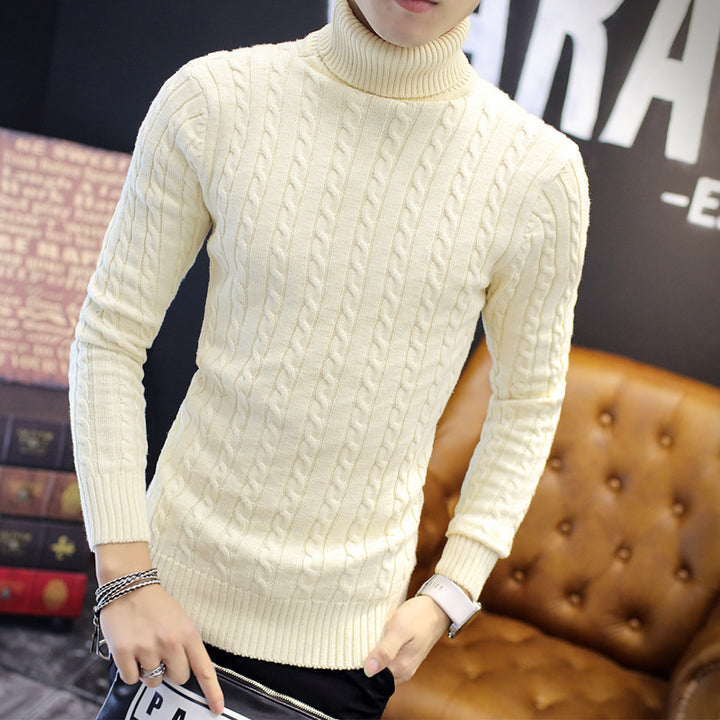 Comfortable turtleneck sweater for men with diamond pattern Lune London