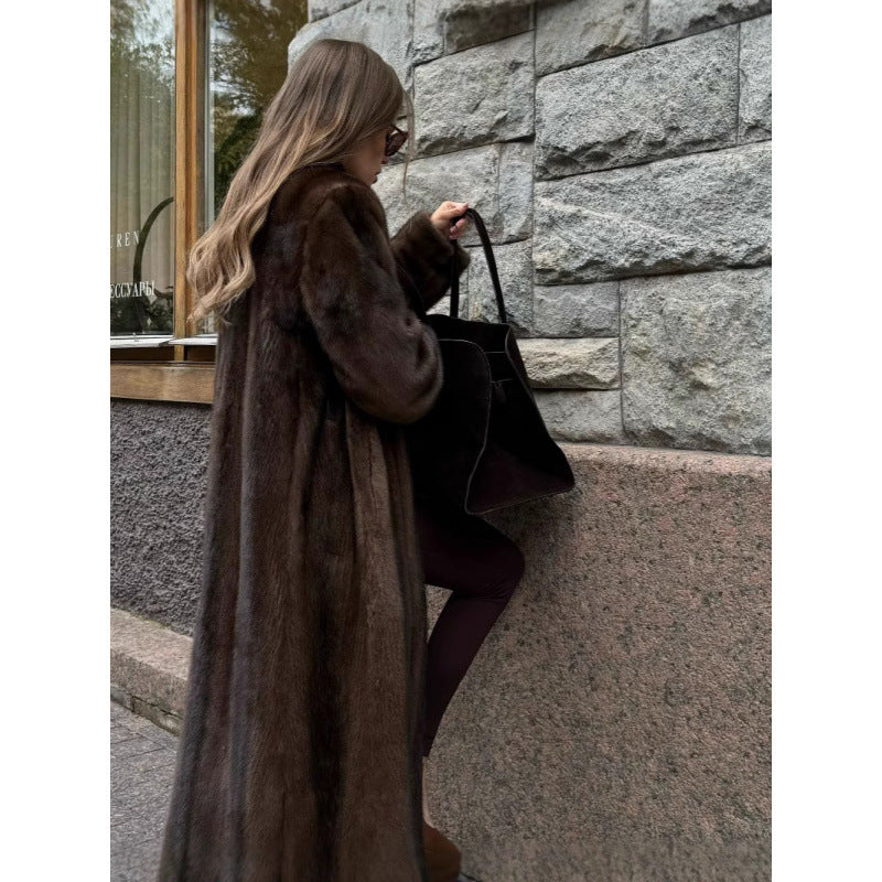 Women Elegant Fleece Coat Lune London