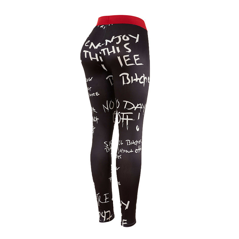 Chic leggings and stylish graphic print for women