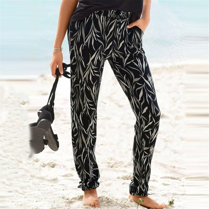 Women Chic Floral Pattern Lounge Pants Lune London
