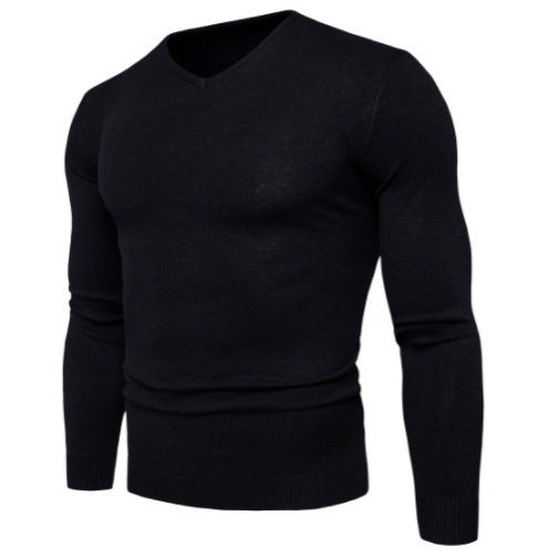 High quality V-neck men's sweater in cotton Lune London