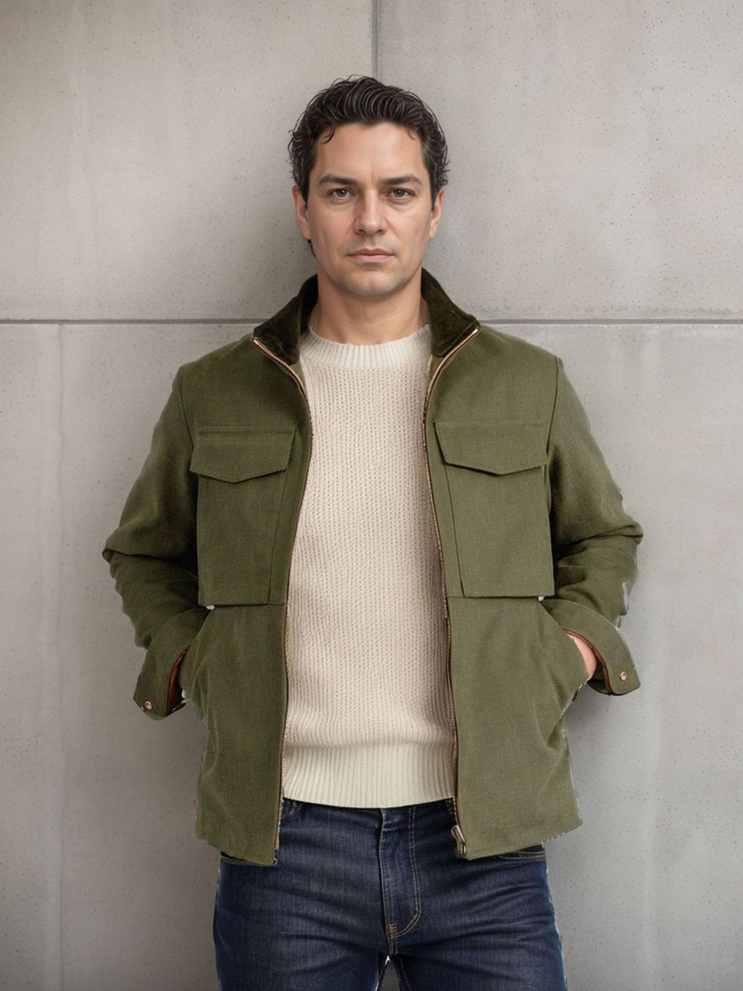 Utility jacket for men with practical pockets and modern design Lune London