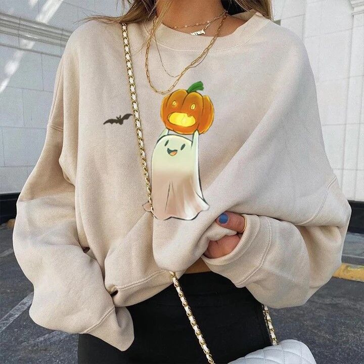 Women's sweatshirt with creative Halloween pattern Lune London