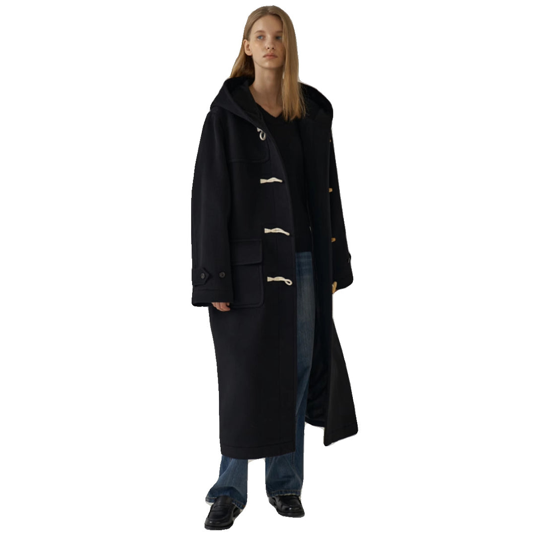 Manteau duffle long pour femme avec capuche Chic & Stil
