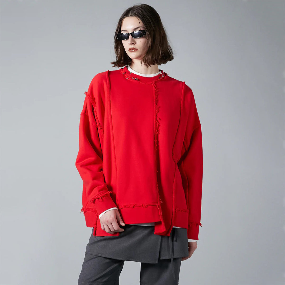 Oversized sweatshirt for women with a relaxed fit and trendy design elements Lune London