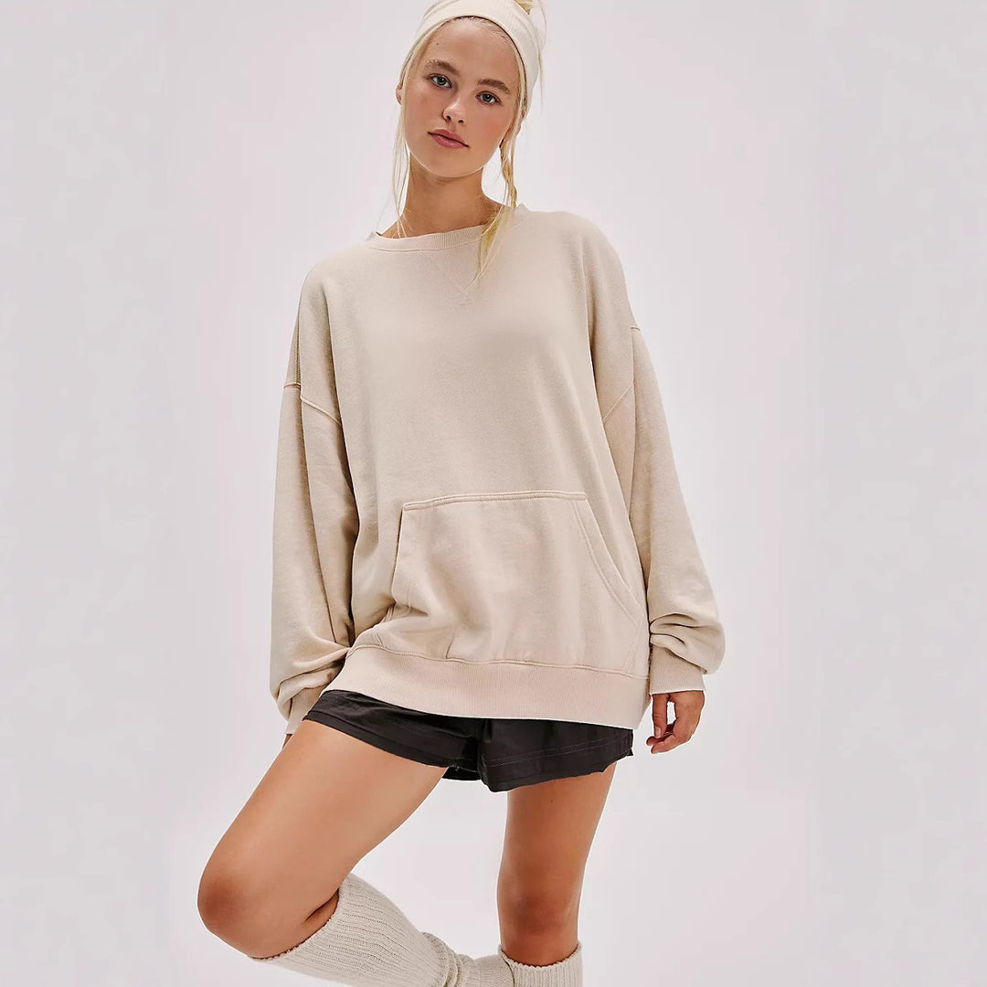 Oversized hoodie for women with kangaroo pocket and soft lining Lune London