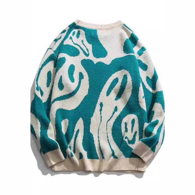 Casual sweater for women with modern print and loose fit Lune London