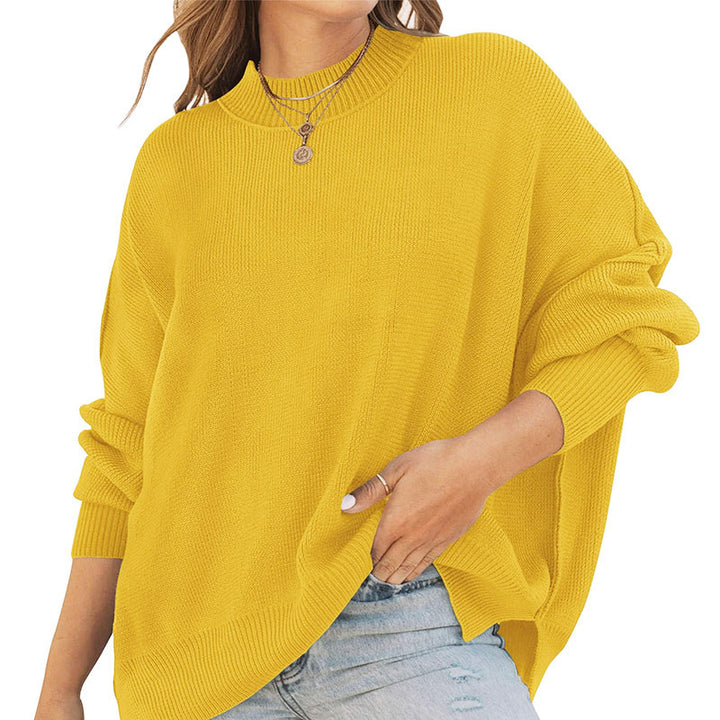 Sweater décontracté pour femmes avec coupe oversize et motif côtelé Chic & Stil