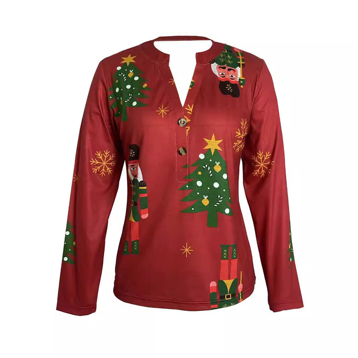 Long-sleeve festive theme top for women Lune London