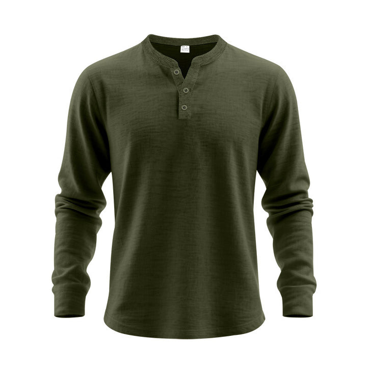 Men's long sleeve shirt with button placket Lune London