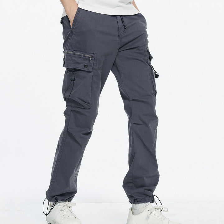 Men's cargo pants with practical side pockets and adjustable waist Lune London