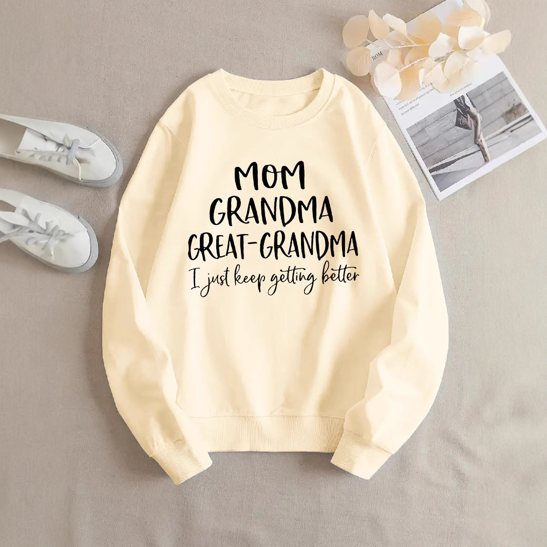 Sweat-shirt femme avec imprimé familial créatif et coupe confortable Chic & Stil