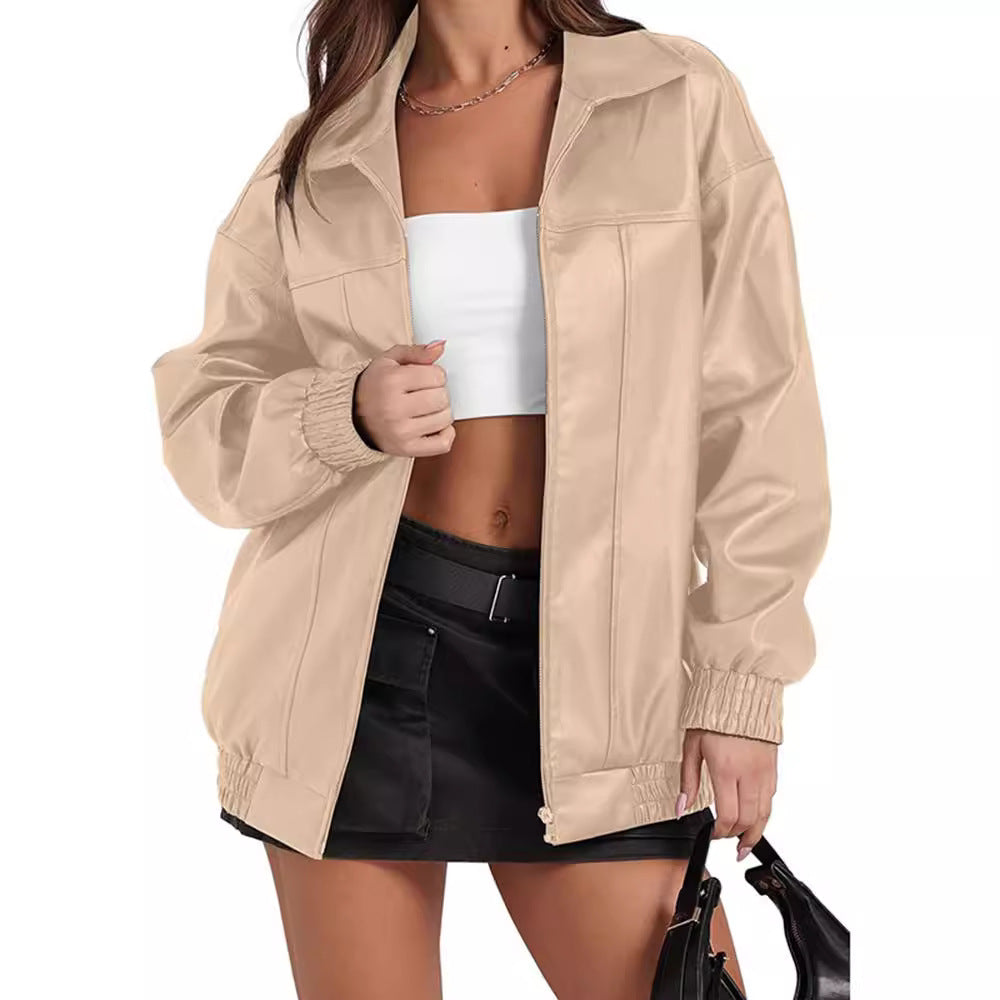 Ladies Oversized Casual Clothing with Elastic Cuffs and Practical Pockets Lune London