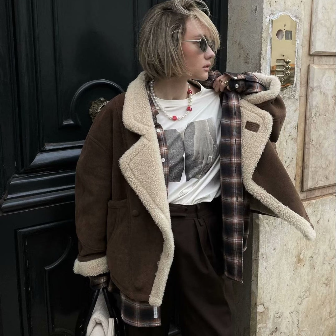 Oversized wool coat for women Lune London