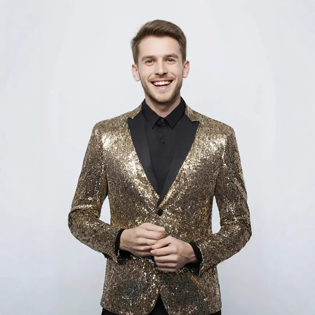 Elegant sequin jacket for men with a modern design Lune London