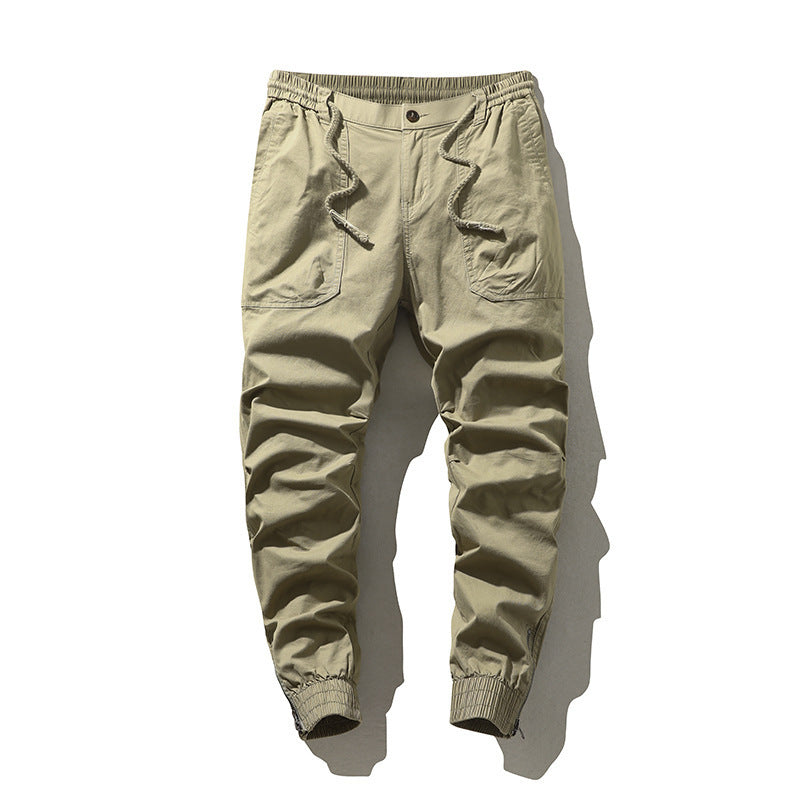 Men's cargo pants with elastic waistband and practical side pockets Lune London