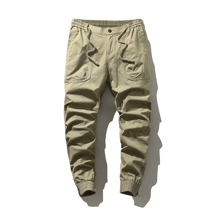 Men's cargo pants with elastic waistband and practical side pockets Lune London