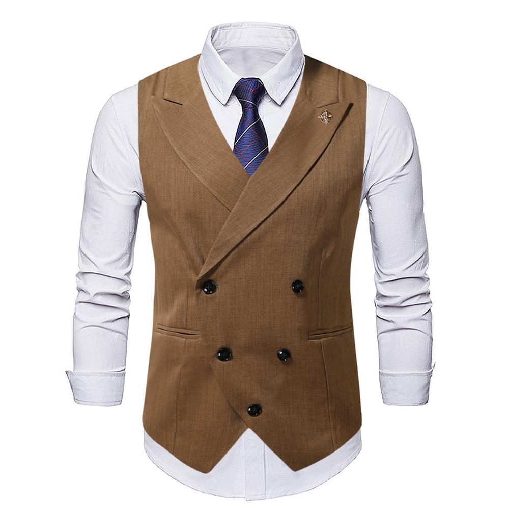Men's Double-breasted Tailored Suit Vest Lune London