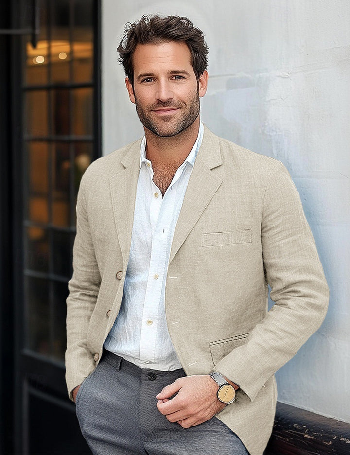 Casual linen blazer for men Lune London