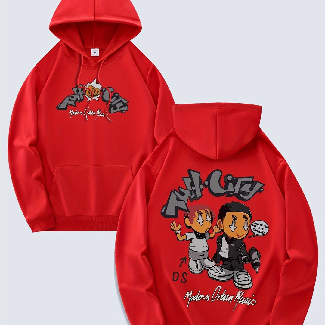 Women's hoodie with original comic design and artistic print Chic & Stil