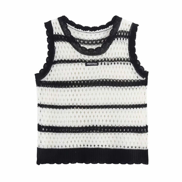 Knitted jacket for women with airy knit structure Lune London