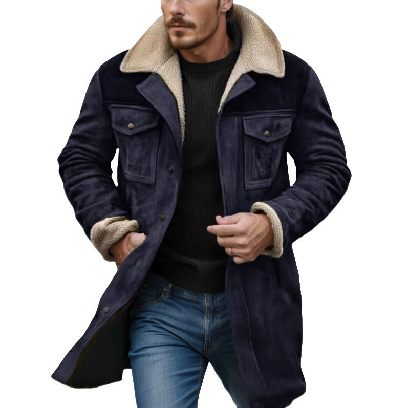 First-class suede jacket for men with teddy lining Lune London
