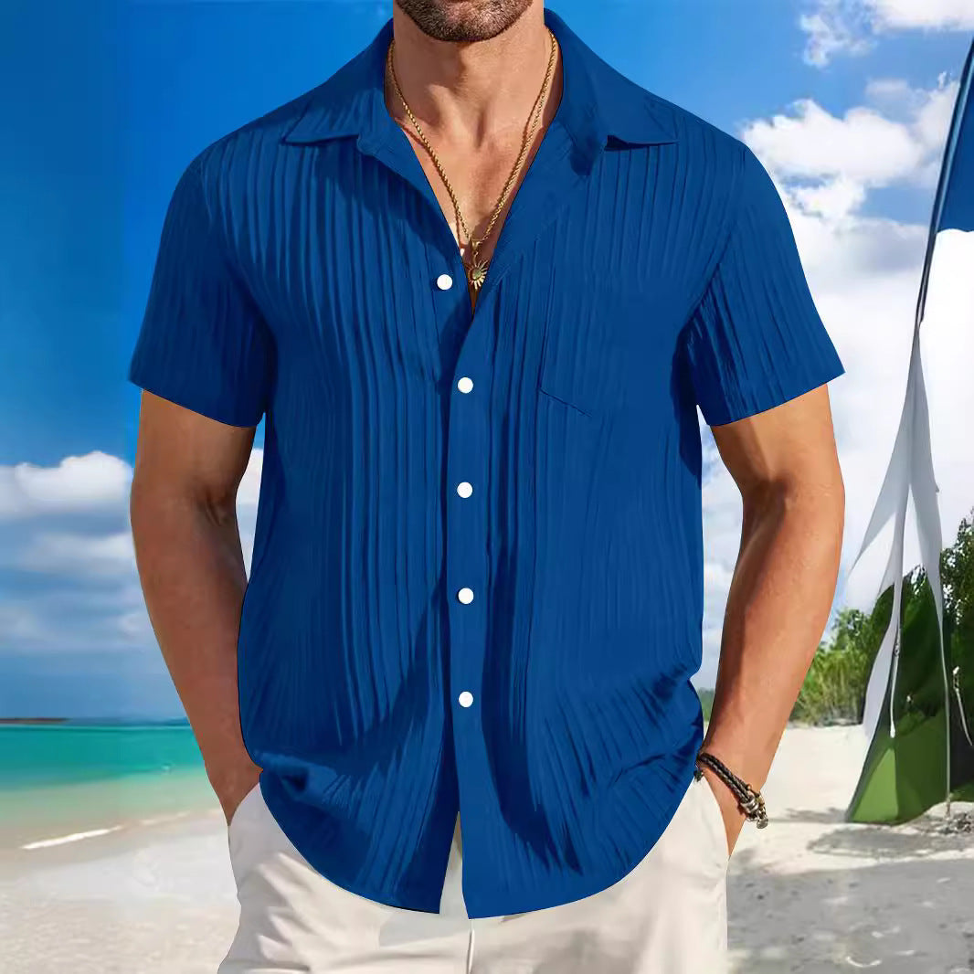 Structured short sleeve beach shirt for men Lune London