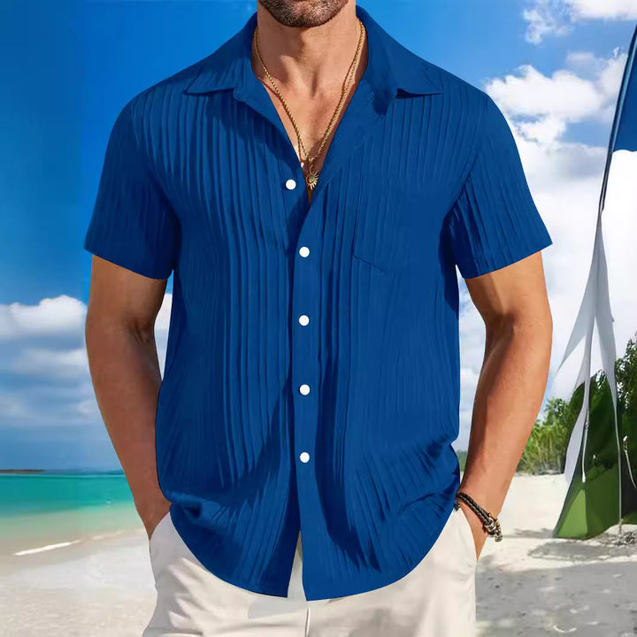 Structured short sleeve beach shirt for men Lune London