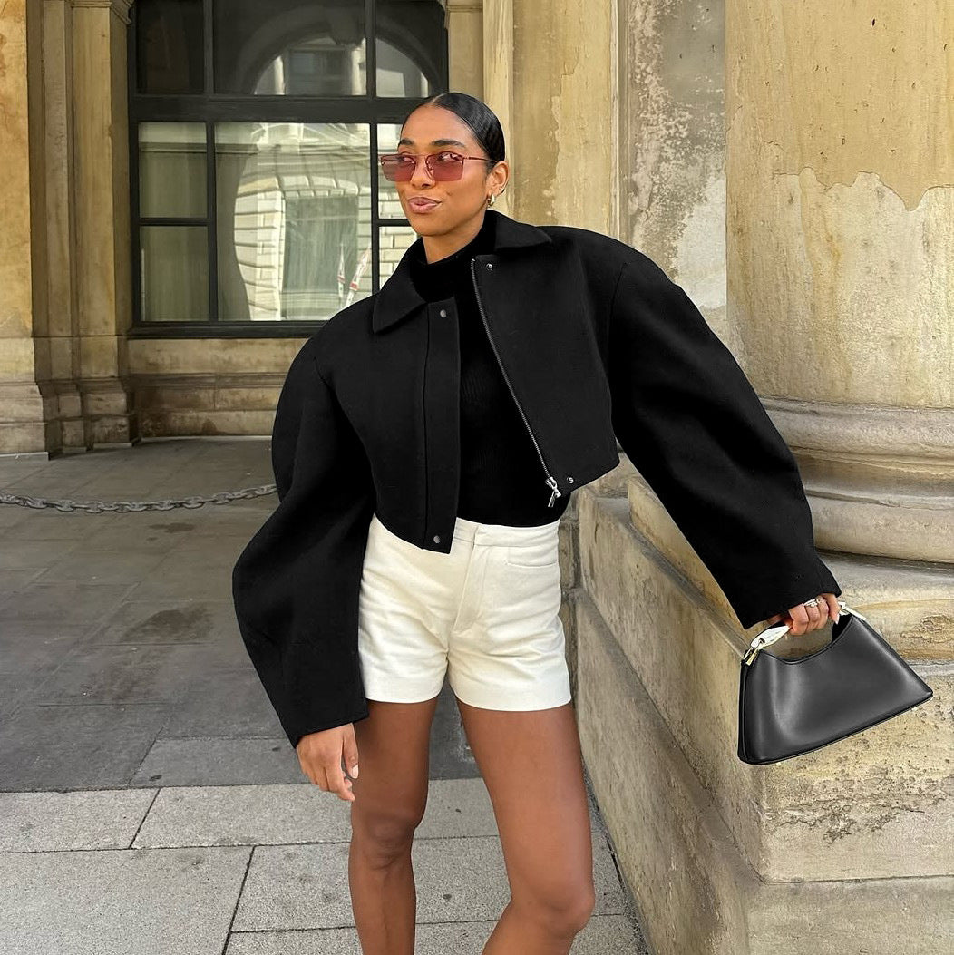 Oversized urban jacket for women with voluminous sleeves Lune London