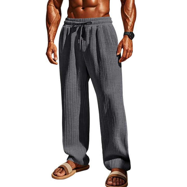 Leisure pants for men with an elegant ribbed pattern Lune London