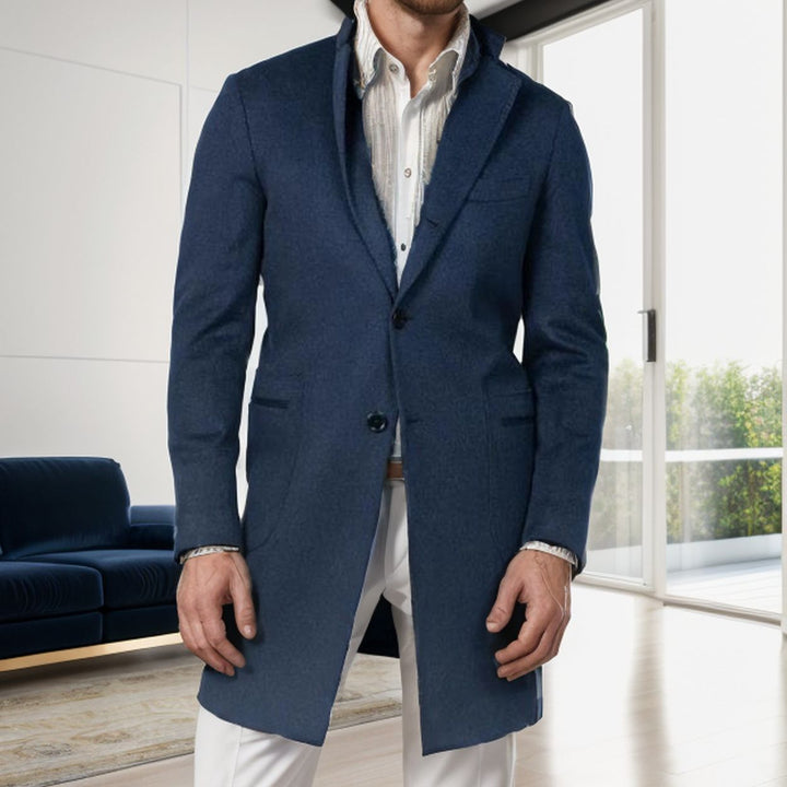 Elegant transition coat for men, tailored in high-quality wool Lune London