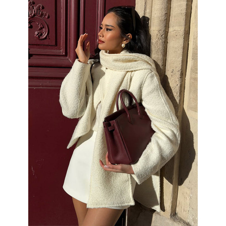 Casual knit jacket for women with a modern fit and voluminous sleeves Lune London