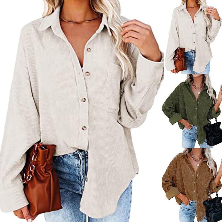 Women's Plus Size Cord Blouse Lune London