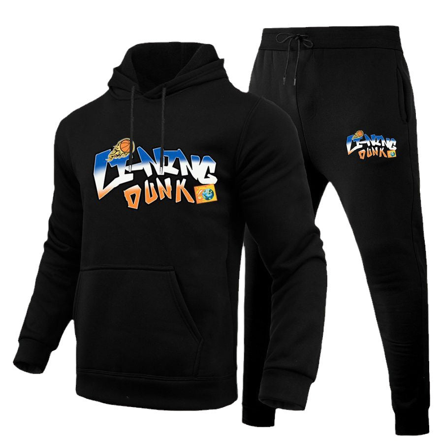 Women's sporty hoodie and jogger pants set with creative basketball design Lune London