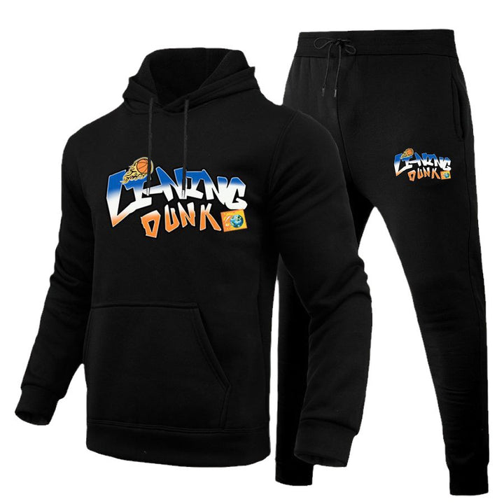 Women's sporty hoodie and jogger pants set with creative basketball design Lune London