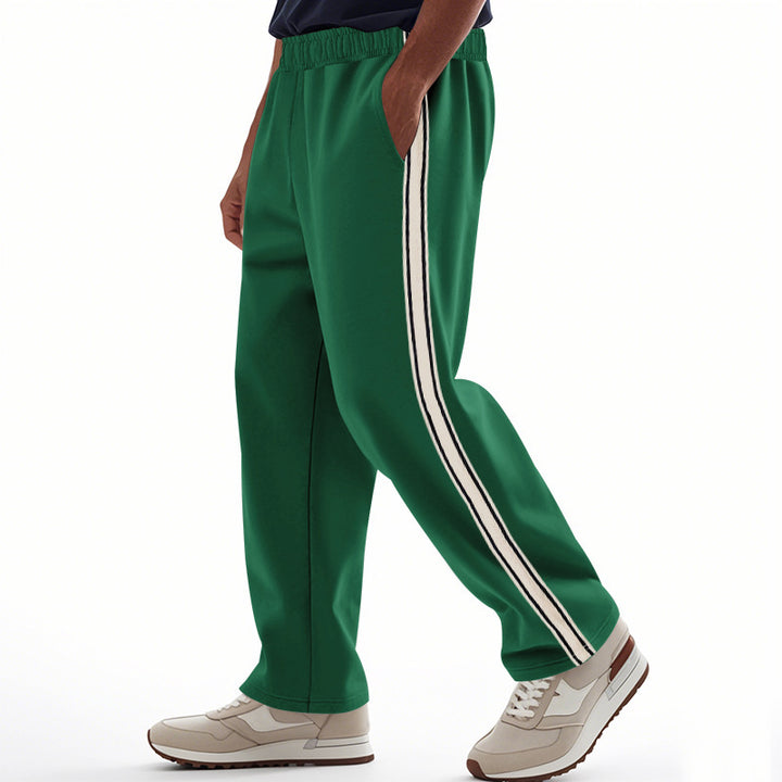 Men's sporty leisure pants with contrasting stripes on the sides Lune London