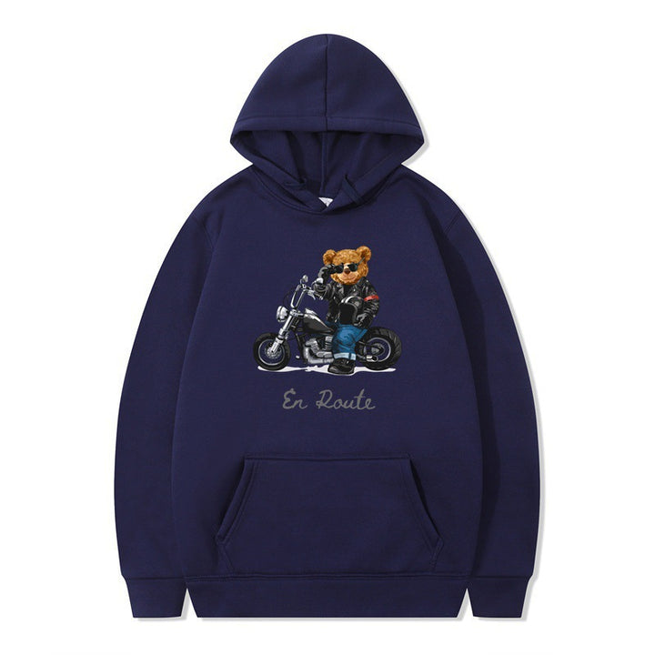 Women's hoodie with unique bear design and casual fit Lune London