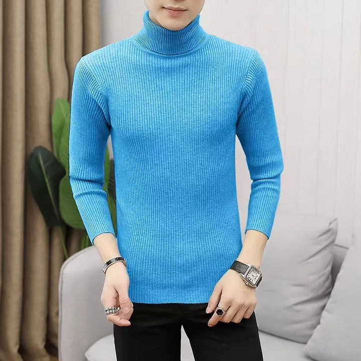 Lune London ribbed turtleneck knit sweater for men