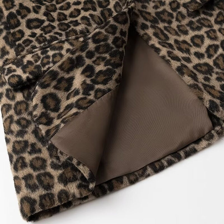 Elegant leopard blazer jacket for women Lune London