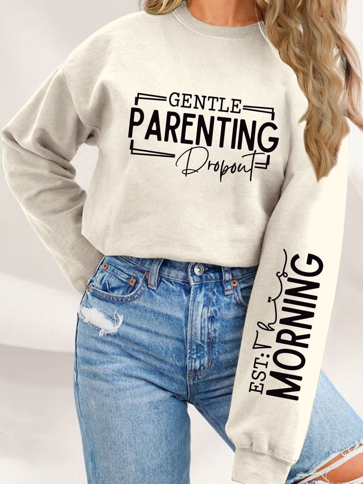 Sweat-shirt pour femmes avec motif parenté unique imprimé et coupe décontractée Chic & Stil