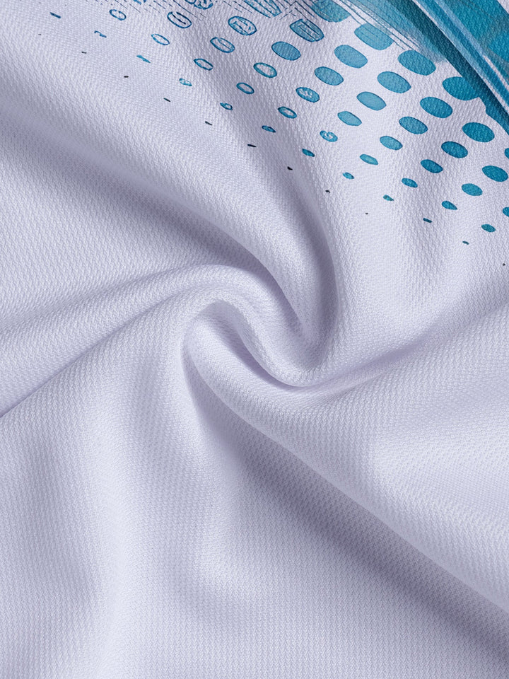 Men's polo shirt with modern graphic design and breathable properties Lune London