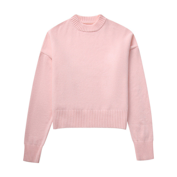 Ladies Comfortable Chic Knitted Short Sweater